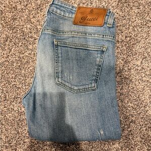 Gucci Denim Jeans in Light Blue